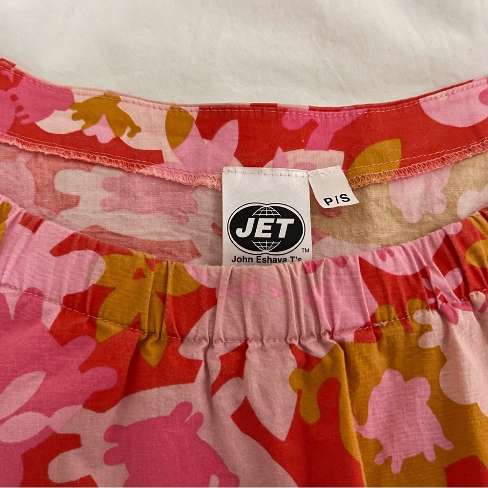 ๐ Fun pink--patterned mini dress. P/S ๐ - Picture 3 of 3
